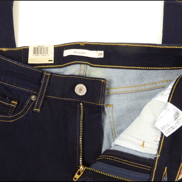 Levi’s 711 Skinny Stretch Lycra Denim Jeans Sculpt 4-Way Stretch NWT - Picture 2 of 7